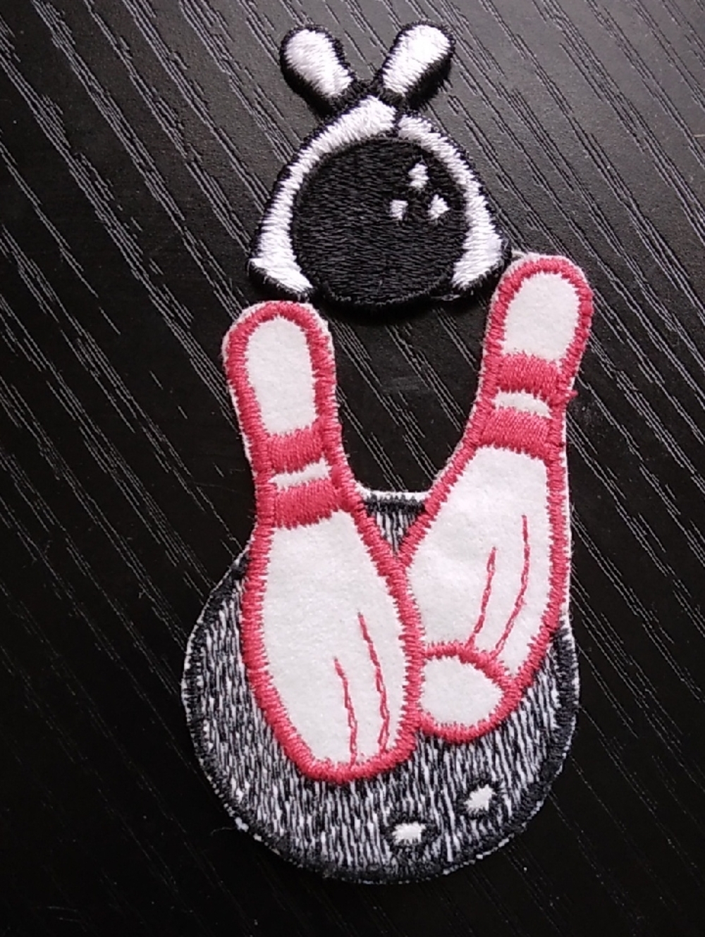 Vintage Bowling Ball and Pins Patches